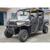 imageSAUTVS Adjustable Folding Side Rear View Mirrors ampamp Front Mesh Grill with LED Light Bar Kit for Polaris Ranger XP 1000 20182022 Accessories
