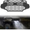 imageSAUTVS Adjustable Folding Side Rear View Mirrors ampamp Front Mesh Grill with LED Light Bar Kit for Polaris Ranger XP 1000 20182022 Accessories