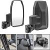 imageSAUTVS Adjustable Folding Side Rear View Mirrors ampamp Front Mesh Grill with LED Light Bar Kit for Polaris Ranger XP 1000 20182022 Accessories