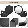 imageSAUTVS Adjustable Handguard Rearview Side Mirrors for SkiDoo Handlebar Wind Deflector Hand Guard Convex View Mirror Kit for SkiDoo REV Neo XS XM XP XR XU Accessories 2PCS Replace 860200893