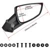 imageSAUTVS Adjustable Rear View Side Mirrors for SkiDoo Clear Rear View Side Mirrors for SkiDoo REV Neo XS XM XP XR XU Accessories 2PCS Replace 860200694
