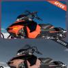 imageSAUTVS Adjustable Rear View Side Mirrors for SkiDoo Clear Rear View Side Mirrors for SkiDoo REV Neo XS XM XP XR XU Accessories 2PCS Replace 860200694