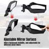 imageSAUTVS Adjustable Rearview Side Mirrors for Polaris Ranger 1000XP 1000Crew 20182025 Accessories Folding Clear Rear View Side Mirrors One Pair