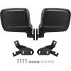 imageSAUTVS Adjustable Side Mirrors Compatible with Honda Pioneer 520 20212025 Pioneer 500 20152023 Highdefinition Clear Exterior Wider Foldable Side Rearview Mirror with Bracket Accessories 2PCS