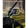 imageSAUTVS Adjustable Side Mirrors Compatible with Honda Pioneer 520 20212025 Pioneer 500 20152023 Highdefinition Clear Exterior Wider Foldable Side Rearview Mirror with Bracket Accessories 2PCS