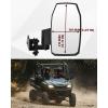 imageSAUTVS Adjustable Side Mirrors Compatible with Honda Pioneer 7002 7004 20142025 Accessories Exterior Wider Foldable Side Rearview Mirror with Bracket Compatible with Honda Pioneer 700 2014 2PCS