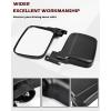 imageSAUTVS Adjustable Side Mirrors Compatible with Kawasaki Mule PROMX 20192025 Highdefinition Clear Exterior Wider Foldable Side Rearview Mirror with Bracket Accessories 2PCS
