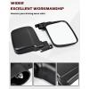 imageSAUTVS Adjustable Side Mirrors Compatible with Kawasaki Mule Pro FXT DXT DX FX 20152025 Highdefinition Clear Exterior Wider Foldable Side Rearview Mirror with Bracket Accessories 2PCS