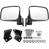 imageSAUTVS Adjustable Wider Rearview Side Mirrors for Yamaha RMAX 1000 Folding Clear Rear View Side Mirrors for Yamaha Wolverine RMAX2  RMAX4 1000 20212025 Accessories 2PCS