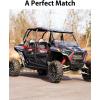 imageSAUTVS Aluminum Air Intake Cover Grill for Polaris RZR XP 1000XP 4 1000 20142023 Black Metal Mesh Engine Side Vent Inlet Protection Cover Bezel Enhanced Airflow ampamp Durability2PCS