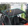 imageSAUTVS Aluminum Hard Roof Top for CFMOTO ZFORCE 950 HO EXHO SportSport 20202024 Combined Black PowderCoated Sun Visor Top Heavy Duty Roof Shading Panel Accessories No Drilling Needed