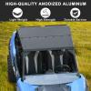 imageSAUTVS Aluminum Hard Roof Top for Kawasaki Teryx KRX 1000 20202025 Accessories Dustproof 2piece Combination Sun Visor Easy Installation Compatible with Windshield