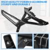 imageSAUTVS Aluminum Saddlebag Rack for CanAm Ryker Black Luggage Bag Rack Kit for Can Am Ryker All Models Accessories Replace 219400856
