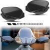 imageSAUTVS Black Aluminum Handguards ampamp Black Handguards Protector Wind Deflector ampamp Handguards LED Lighting Kit for CanAm Ryker All Models Accessories