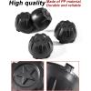 imageSAUTVS Black Dust Wheel Hub Caps for Kawasaki Mule PROMX EPS LE SE 20192025 Accessories Durable PP Material Center Hub Cap Covers 4PCS Replace 11065Y042