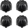 imageSAUTVS Black Dust Wheel Hub Caps for Kawasaki Mule PROMX EPS LE SE 20192025 Accessories Durable PP Material Center Hub Cap Covers 4PCS Replace 11065Y042