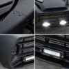 imageSAUTVS Black Front Fascia with LED Spotlights Auxiliary Lights Kit for CanAm Ryker 600 900 Sport ampamp Rally Edition All Models Accessories Replace 705010722