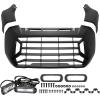 imageSAUTVS Black Front Fascia with LED Spotlights Auxiliary Lights Kit for CanAm Ryker 600 900 Sport ampamp Rally Edition All Models Accessories Replace 705010722