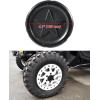 imageSAUTVS Black Tire Wheel Hub Caps for CanAm Maverick R MAX X RS 2024 Models Accessories Durable PP Material Wheel Rim Center Cap Covers 4PCS