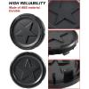imageSAUTVS Black Tire Wheel Hub Caps for CanAm Maverick R MAX X RS 2024 Models Accessories Durable PP Material Wheel Rim Center Cap Covers 4PCS
