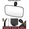 imageSAUTVS Center Rear View Mirror Compatible with Honda Pioneer 520 20212025500 20152023 Pioneer 700 20172025 Accessories Foldable Interior Center Convex Rearview Mirror