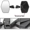 imageSAUTVS Center Rear View Mirror ampamp Wider Ajustable Aluminum Shell Rear View Side Mirrors for CanAm Defender HD5 HD8 HD10 MAX 20162021 Accessories
