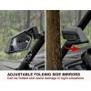 imageSAUTVS Center Rear View Mirror and Side Mirrors Kit for Honda Talon 1000 Convex Center Mirror and Adjustable Folding Side Mirrors for Honda Talon 1000X 1000R 1000 X4 20192024 Accessories