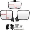 imageSAUTVS Center Rear View Mirror and Side Mirrors Kit for Yamaha RMAX 1000 Convex Center Mirror and Adjustable Folding Side Mirrors for Yamaha Wolverine RMAX2 RMAX4 1000 20212025 Accessories