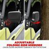 imageSAUTVS Center Rear View Mirror and Side Mirrors Kit for Yamaha RMAX 1000 Convex Center Mirror and Adjustable Folding Side Mirrors for Yamaha Wolverine RMAX2 RMAX4 1000 20212025 Accessories