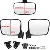 imageSAUTVS Center Rear View Mirror and Side Mirrors Kit for Yamaha VikingViking VI Convex Center Mirror and Adjustable Folding Side Mirrors for Yamaha VikingViking VI 20132025 Accessories