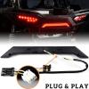 imageSAUTVS Center Tail Light 3rd Brake Stop Lamp for Polaris RZR XPXP 4 1000 20142018 Smoked Black Rear Third Brake Center Accent Lamp Taillight Accessories 1PCS