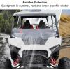 imageSAUTVS Clear Front Half Windshield for Polaris RZR XPXP4 1000 2024 2025 Lightly Dustproof Durable Poly Half Windscreen Window Accessories