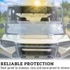 imageSAUTVS Clear Front Half Windshield for Ranger XP 1000 1725 Lightly Dustproof Durable PC Half Windscreen for Polaris Ranger XP 1000  900  Crew  Diesel 20172025 Accessories Replace 2883301