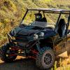 imageSAUTVS Clear Half Windshield for Kawasaki Teryx Teryx4 Lightly Dustproof Durable Front Half Windscreen for Kawasaki Teryx 800  Teryx4 800 20162025 Accessories