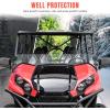 imageSAUTVS Clear Half Windshield for Kawasaki Teryx Teryx4 Lightly Dustproof Durable Front Half Windscreen for Kawasaki Teryx 800  Teryx4 800 20162025 Accessories