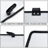 imageSAUTVS Clear Polycarbonate Rear Windshield Back Window for Polaris Ranger XP 10001000Crew 20172025 XP 900570Diesel 20132025 with All Seal Quick Installation Accessories Compatible with RoofRear Windshield