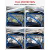imageSAUTVS Combined Rear Windshield for Honda Talon 1000R 1000X 20192025 Accessories Polycarbonate Clear Back Window with Noise Strip Impact Resistant