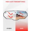 imageSAUTVS Combined Rear Windshield for Honda Talon 1000R 1000X 20192025 Accessories Polycarbonate Clear Back Window with Noise Strip Impact Resistant