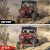 imageSAUTVS Dark Tinted Front Half Windshield for Honda Talon 1000 Lightly Durable Poly Half Windscreen for Honda Talon 1000R 1000X 1000X4 20192024 Accessories
