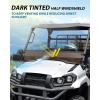 imageSAUTVS Dark Tinted Front Half Windshield for Kawasaki Mule ProMX Lightly Durable PC Half Windscreen for Kawasaki Mule Pro MX 20192026 Accessories