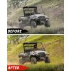 imageSAUTVS Dark Tinted Front Half Windshield for Kawasaki Mule ProMX Lightly Durable PC Half Windscreen for Kawasaki Mule Pro MX 20192026 Accessories