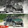 imageSAUTVS Dark Tinted Front Half Windshield for Yamaha Viking VI Lightly Durable Poly Half Windscreen for Yamaha Viking  Viking VI 20142025 Accessories