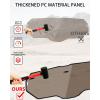 imageSAUTVS Dark Tinted Rear Windshield for Honda Talon 1000R 1000X 20192025 Accessories Combined Polycarbonate Back Window with Noise Strip Impact Resistant