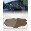 imageSAUTVS Dark Tinted Rear Windshield for Honda Talon 1000R 1000X 20192025 Accessories Combined Polycarbonate Back Window with Noise Strip Impact Resistant