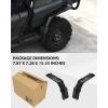 imageSAUTVS Extended Rear Fender Flares Compatible with Honda Pioneer 7004 20142025 Wider Rear Left ampamp Right Mud Flaps Mud Guards Extensions Accessories