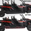 imageSAUTVS Extreme KickOut Steel Rock Sliders for General 4 1000 1724 Combined Side Bumper Protection Frame Side Steps Nerf Bars for Polaris General XP 4 1000 20172024 Accessories Replace 2881992