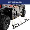 imageSAUTVS Extreme KickOut Steel Rock Sliders for General 4 1000 1724 Combined Side Bumper Protection Frame Side Steps Nerf Bars for Polaris General XP 4 1000 20172024 Accessories Replace 2881992