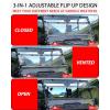 imageSAUTVS Flip Up Windshield Compatible with Honda Pioneer 10003 10005 10006 20162025 Clear 15quot Hard Coated Poly Front Flip Windscreen Accessories Can be Closed Vented or Fully Open