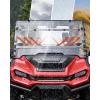 imageSAUTVS Flip Up Windshield Compatible with Honda Pioneer 10003 10005 10006 20162025 Clear 15quot Hard Coated Poly Front Flip Windscreen Accessories Can be Closed Vented or Fully Open