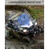 imageSAUTVS Flip Up Windshield Compatible with Honda Pioneer 10003 10005 10006 20162025 Clear 15quot Hard Coated Poly Front Flip Windscreen Accessories Can be Closed Vented or Fully Open